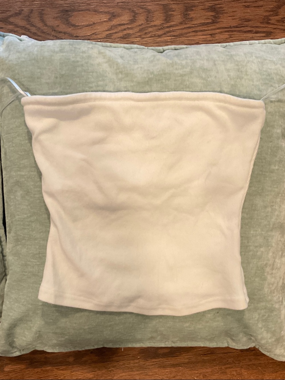 Princess Polly White Ribbed Strapless Top